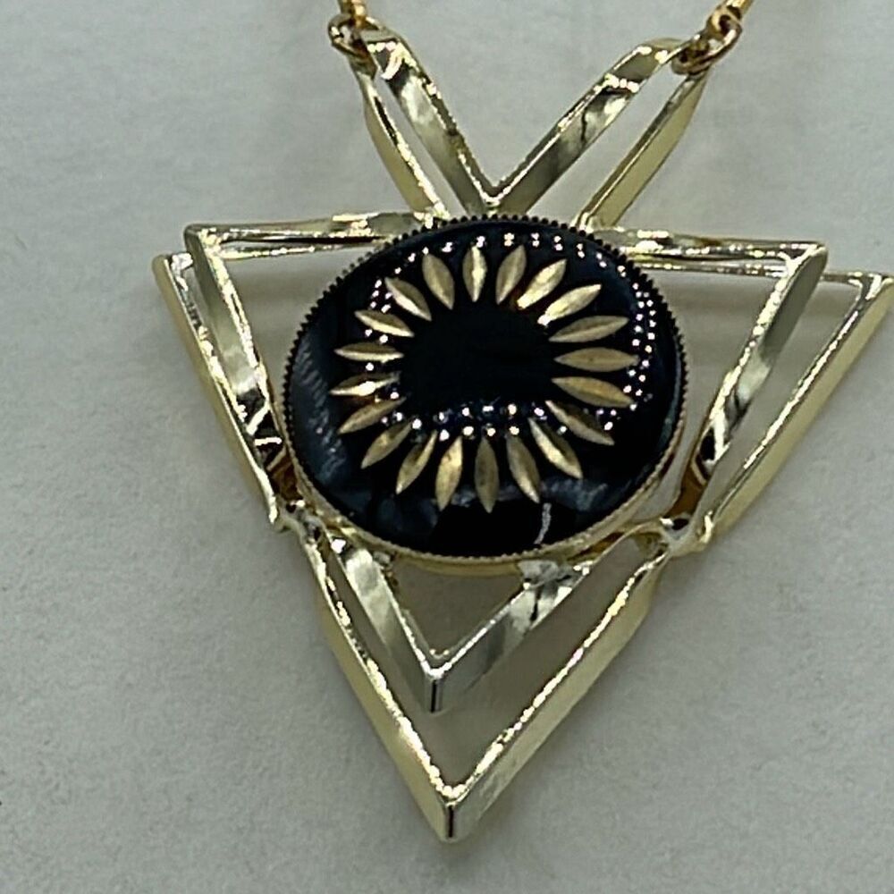 Vintage JoAnne Jewels deco statement necklace